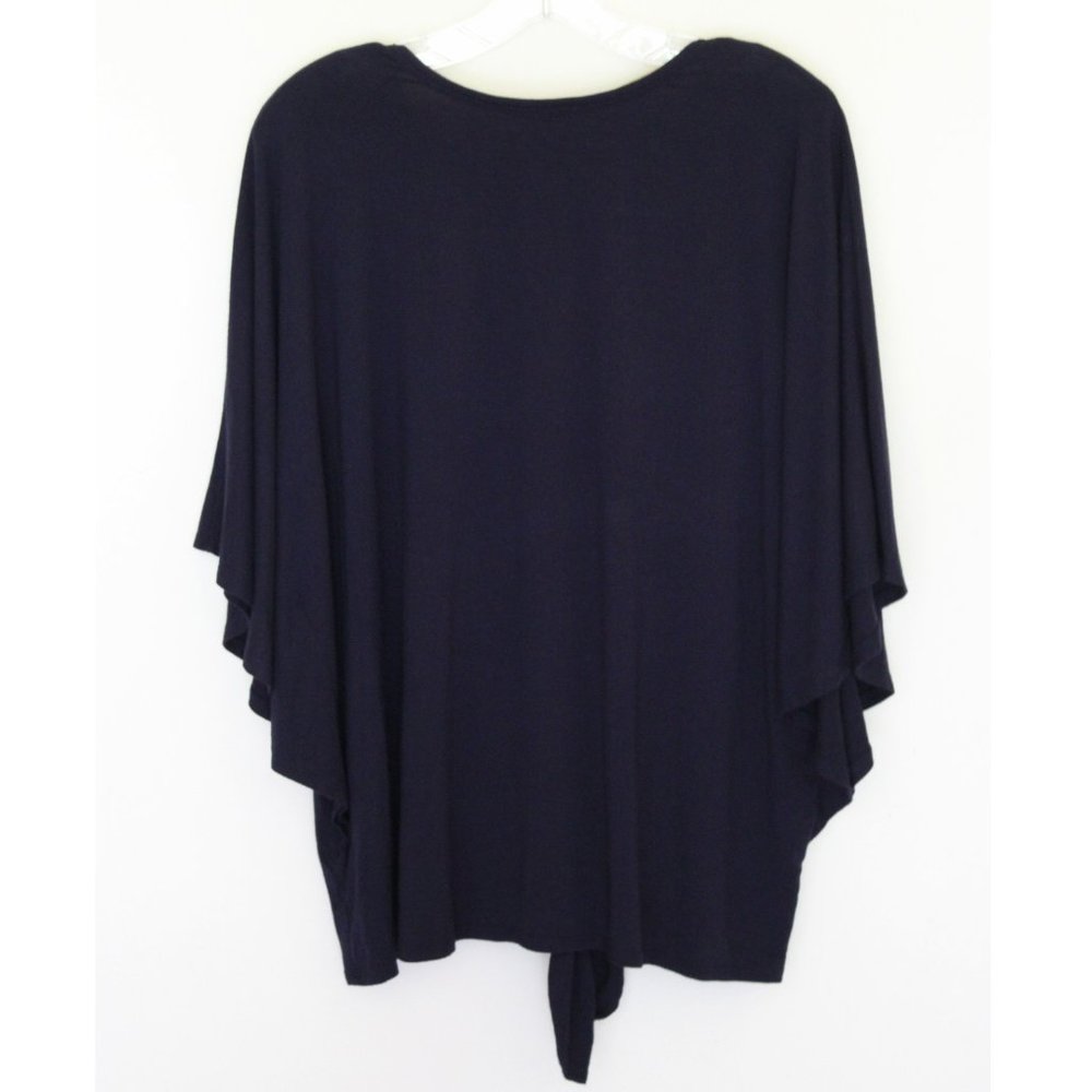 NWOT Plus Democracy Navy Embroidered Top Size 1X - Picture 5 of 9